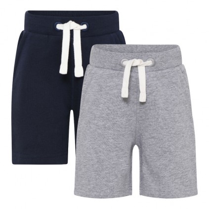 Minymo sweat shorts 2pk, Dark navy