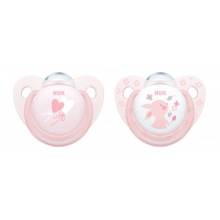 NUK Smokk 0-6mnd, Baby Rose -2 pk