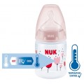NUK First Choice+ Temperature Control Tåteflaske,150ml Pink