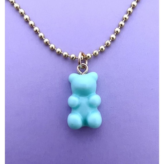 Jubel Gummibjørnkjede, Pastell, gull m/mint