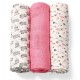 Babyono Gulpeklut Bambus 3pk, Rosa