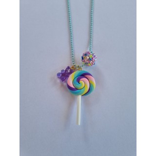 Jubel Festkjede, lollipop lilla/grønn