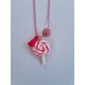 Jubel Festkjede, lollipop Rosa/hvit