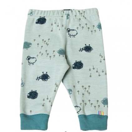 JOHA Leggings ull/bomull, Sheep blå