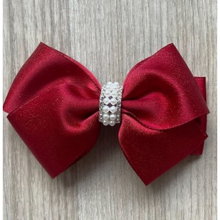 Hårpynt Maud, Rød Glitter, Prinsessefin