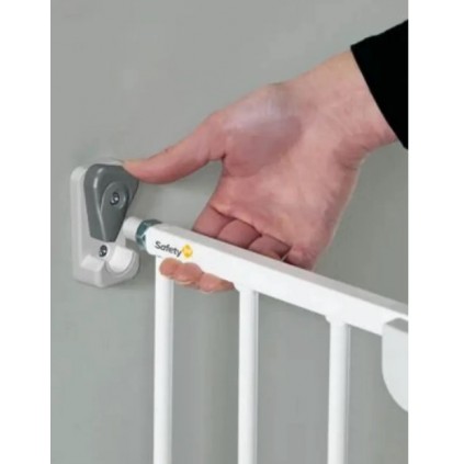 Safety1st Dør og Trappegrind Basic 62-102 cm, White Metal