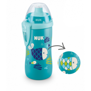 NUK Junior Cup Drikkeflaske, Chameleon blue