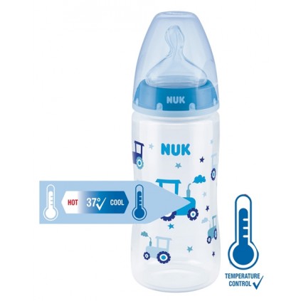 NUK First Choice+ Temperature Control Tåteflaske, 300ml Blue