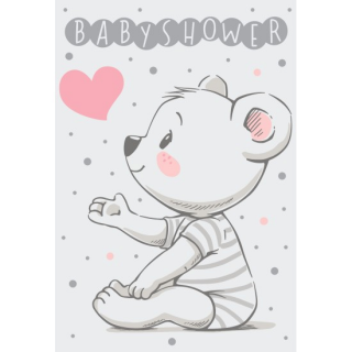 Kort Babyshower, dobbel