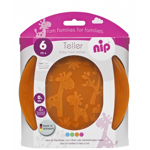 NIP Tallerken, 4-pk